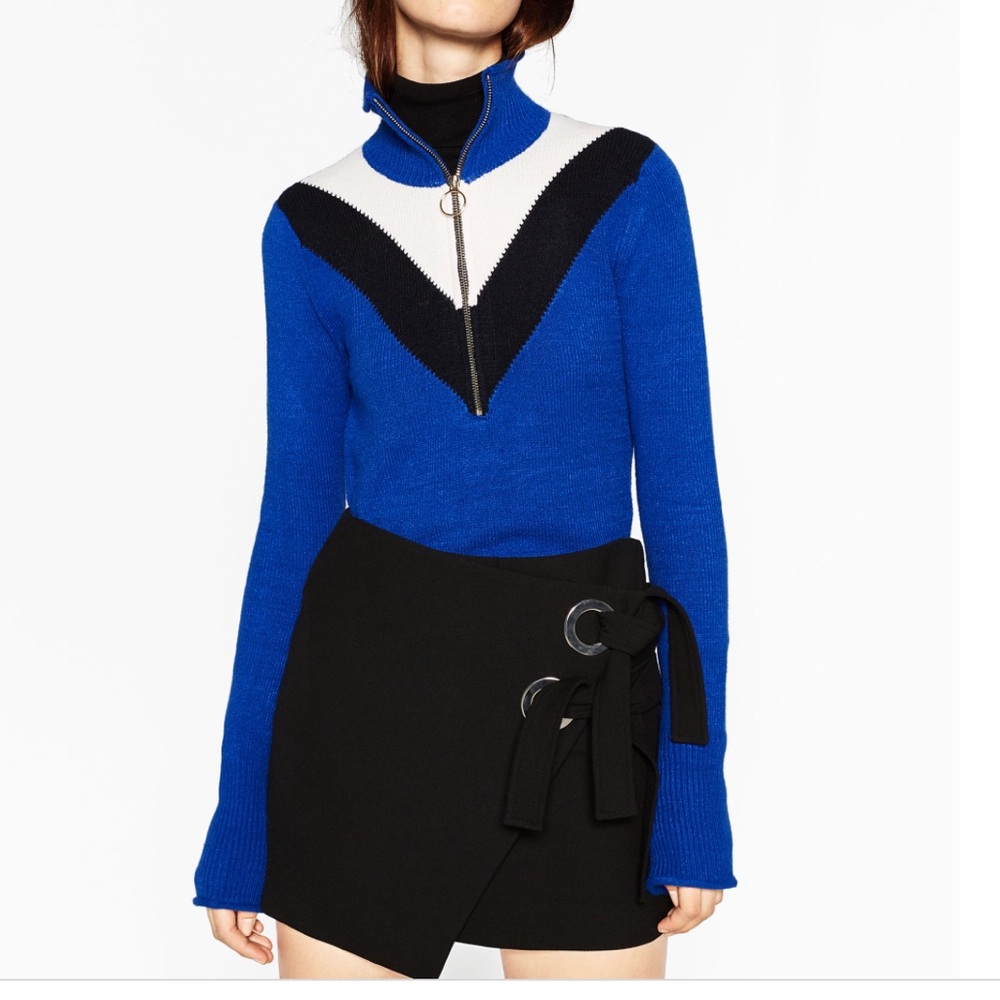 Zara black mini skirt